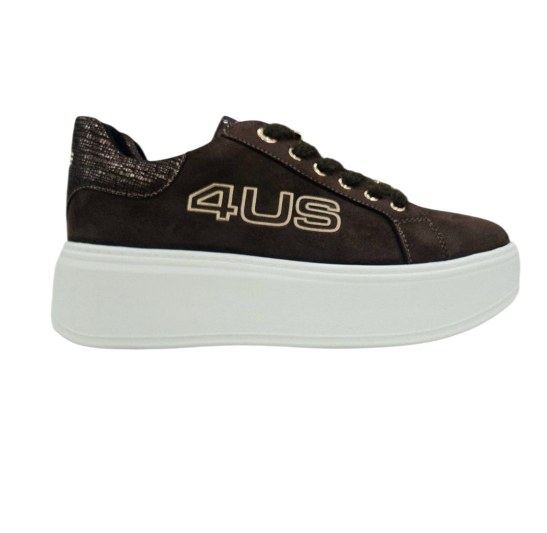 sneakers donna 4us paciotti 4BX254 BROWN