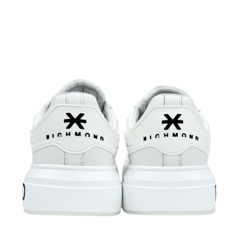 31016 A ACTION LEATHER WHITE - Scarpe - John Richmond