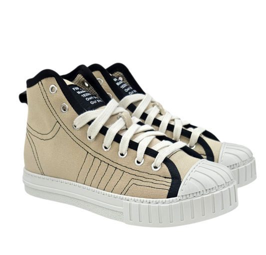 YOUCAUGHT  ALTO CANVAS BEIGE - Scarpe - F09