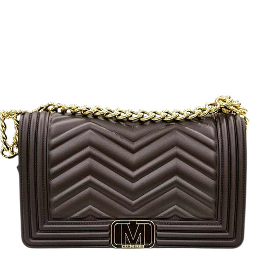 FLAT WAVE M 25 SHOULDER BAG COCOA CDF - BORSA - MARC ELLIS