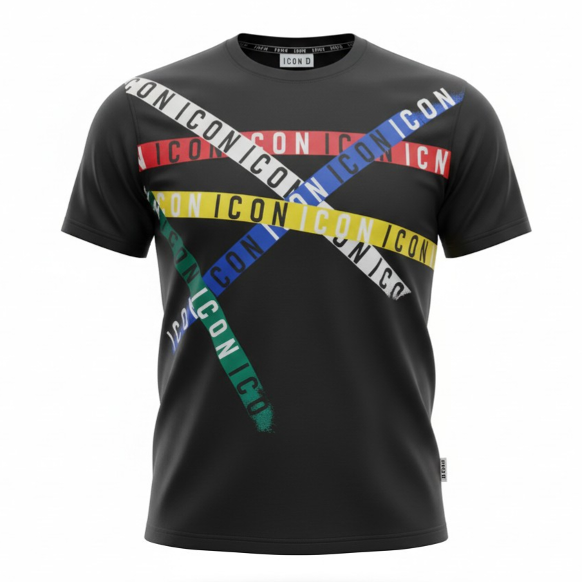 IUT011 NERO - T-Shirt e Polo - ICON