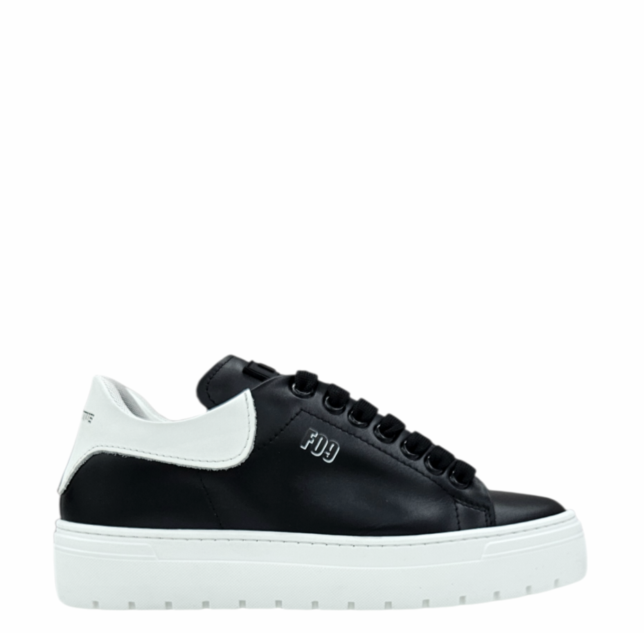 600 BAYL CANVAS VITELLO NERO BIANCO - Scarpe - F09