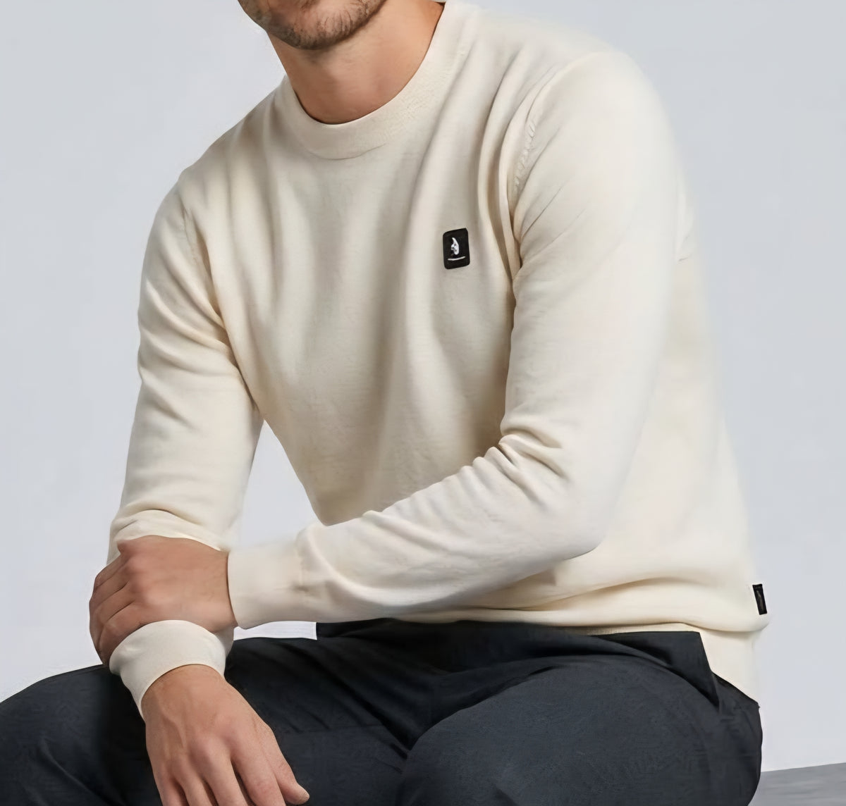 MAGLIA Uomo Refrigue R4050M262 CREWNECK ICON BUTTER