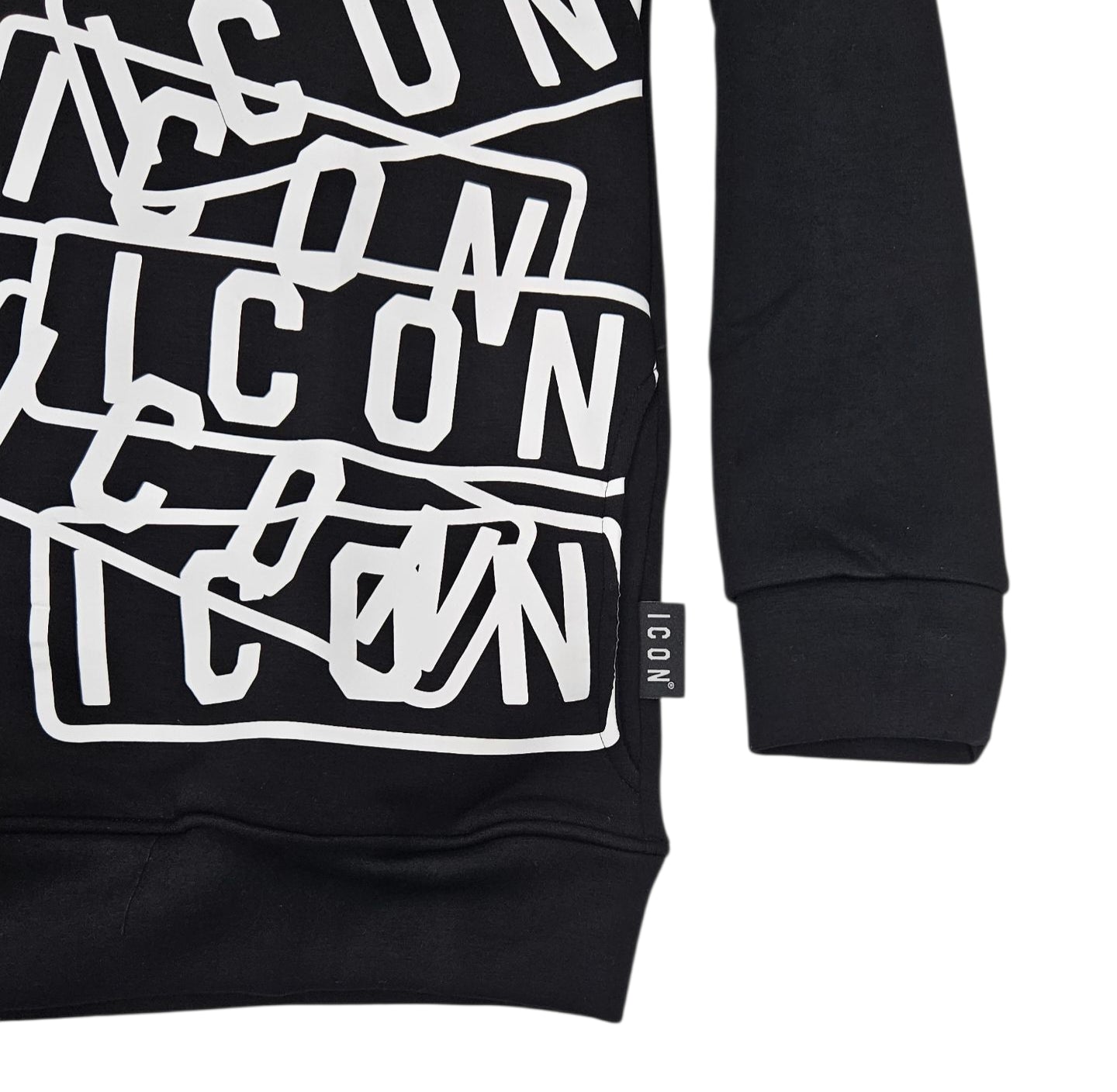 ICUF2W6F054 NERO - FELPA - ICON