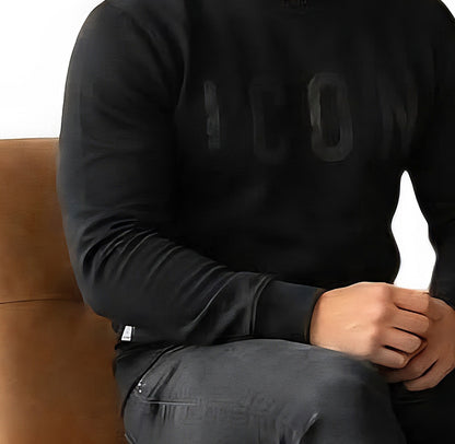 FELPA Uomo ICON IUF008C NERO NERO