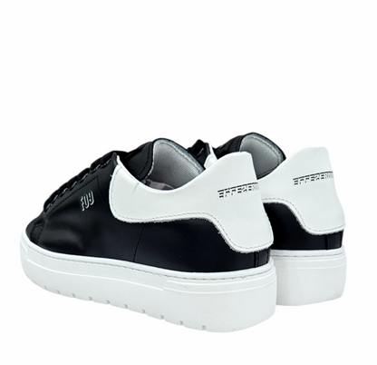 600 BAYL CANVAS VITELLO NERO BIANCO - Scarpe - F09