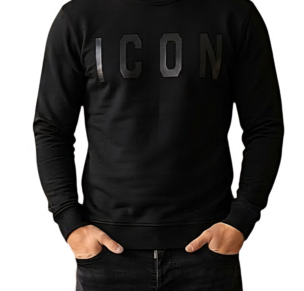 FELPA Uomo ICON IUF008C NERO NERO