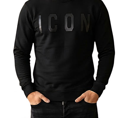 FELPA Uomo ICON IUF008C NERO NERO