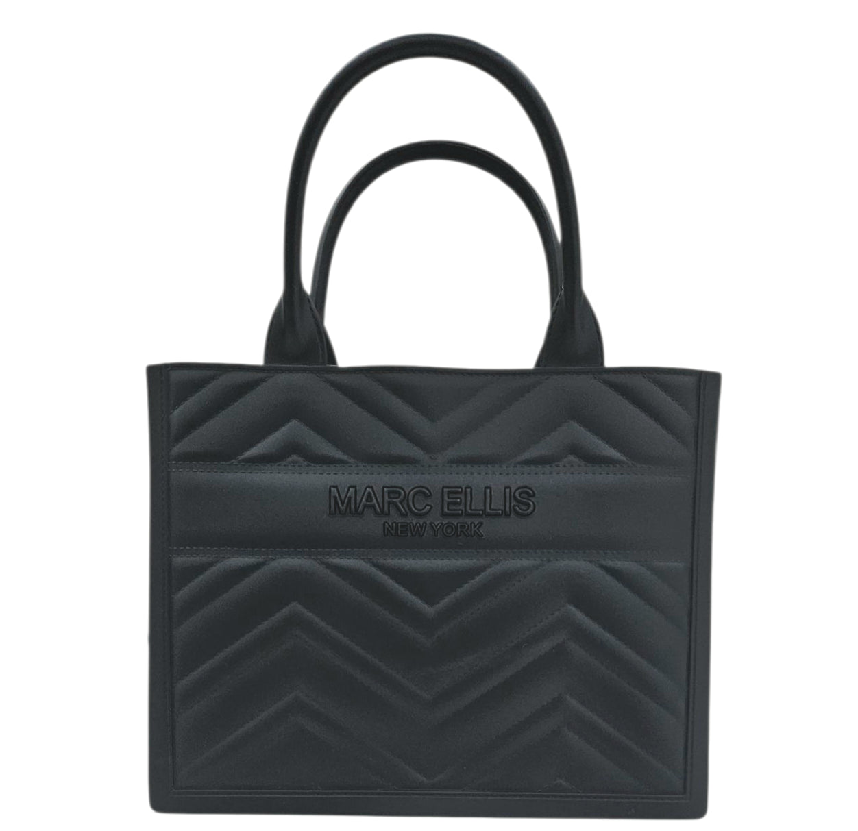 FLAT BUBY WAVE M HANDBAG BLACK LIGHT GOLD - BORSA - MARC ELLIS