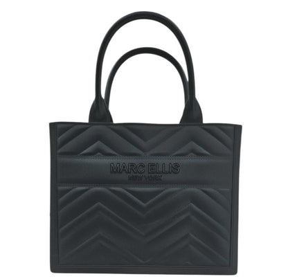 FLAT BUBY WAVE M HANDBAG BLACK LIGHT GOLD - BORSA - MARC ELLIS