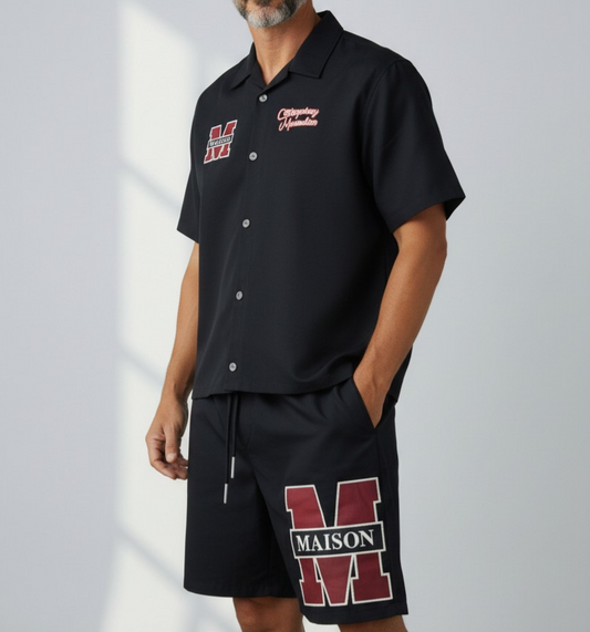 COMPLETO ESTIVO UOMO MAISO9 PAIS CAMICIA E PANTALONE