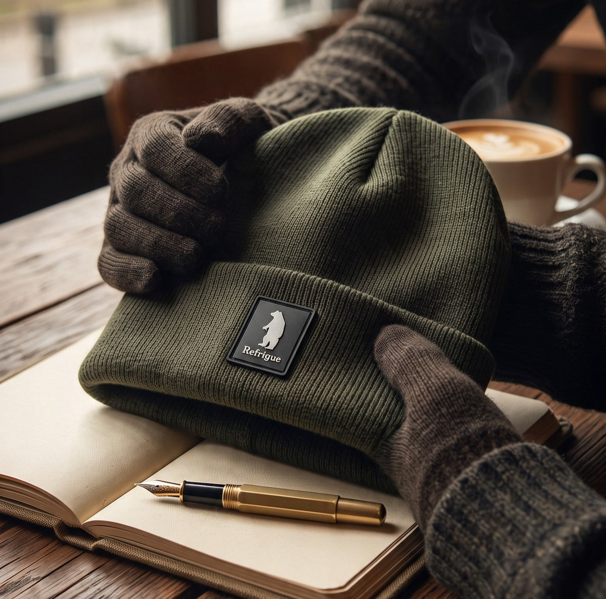 Cappelli Uomo Refrigue R8511U262 BEANIE ICON MILITARY