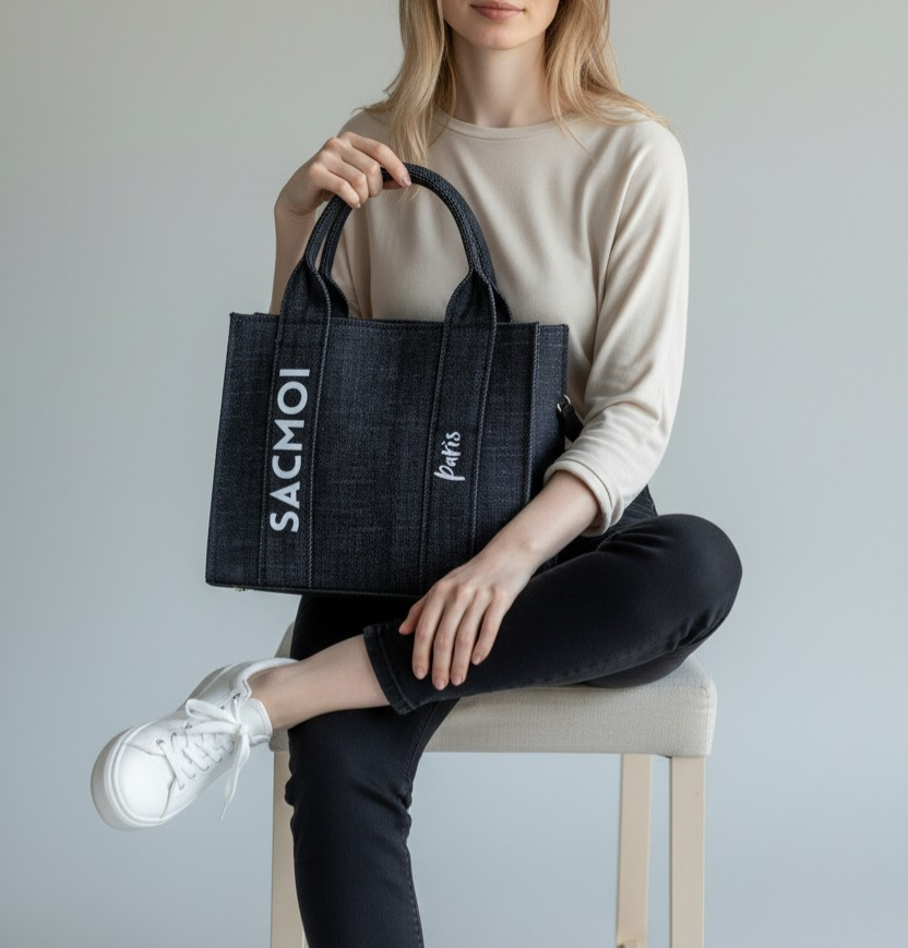 ALMA M BLU BIANCO - BORSA - SACMOI