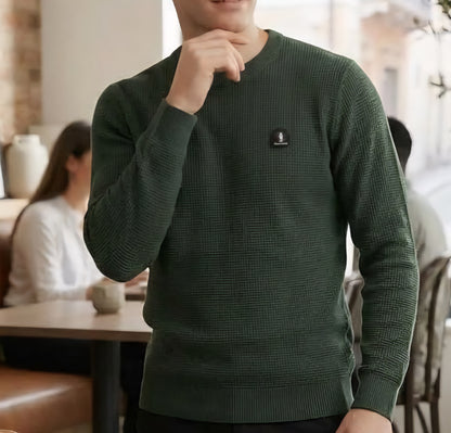 MAGLIA Uomo Refrigue R4061M262 GREWNECK WAFFLE FOREST