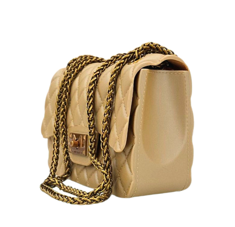 FLAT FALCON S SHOULDER BAG PORCINI RAME - BORSA - MARC ELLIS