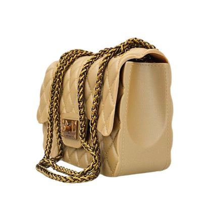 FLAT FALCON S SHOULDER BAG PORCINI RAME - BORSA - MARC ELLIS