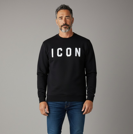 IUF008 GIROCOLLO NERO - Felpe - ICON