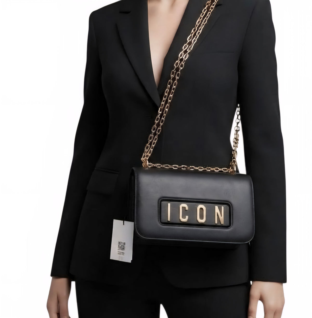 POCHETTE Donna ICON ICBS43A01 HYPE BLACK GOLD