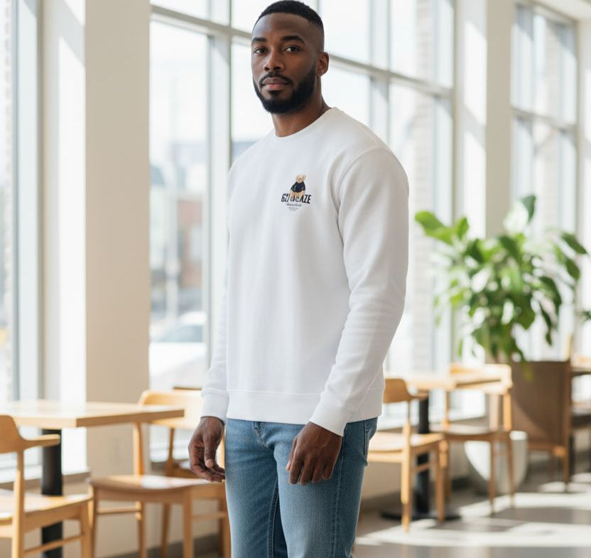 BEAR JACKET BIANCO - Felpe - G2 FIRENZE