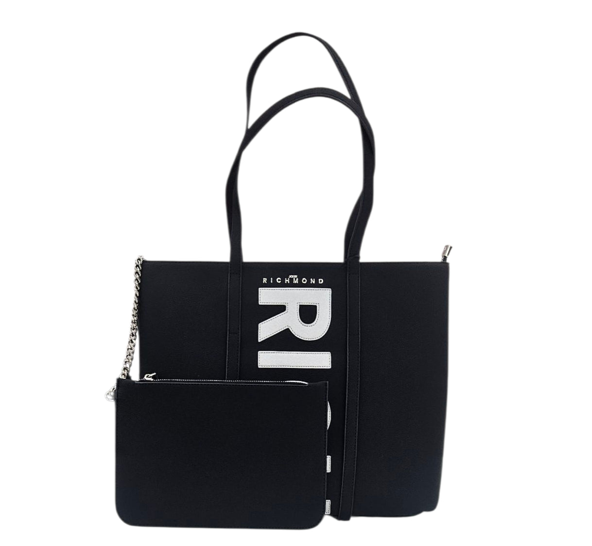 SHOPPING BAG RWA25208BO 9L BLACK SILVER - Borse - John Richmond