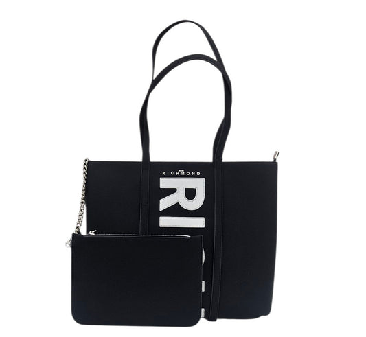 SHOPPING BAG RWA25208BO 9L BLACK SILVER - Borse - John Richmond