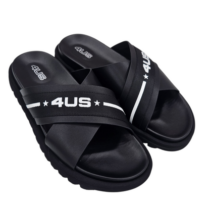 RIS016 BLACK - PANTOFOLE - 4US PACIOTTI