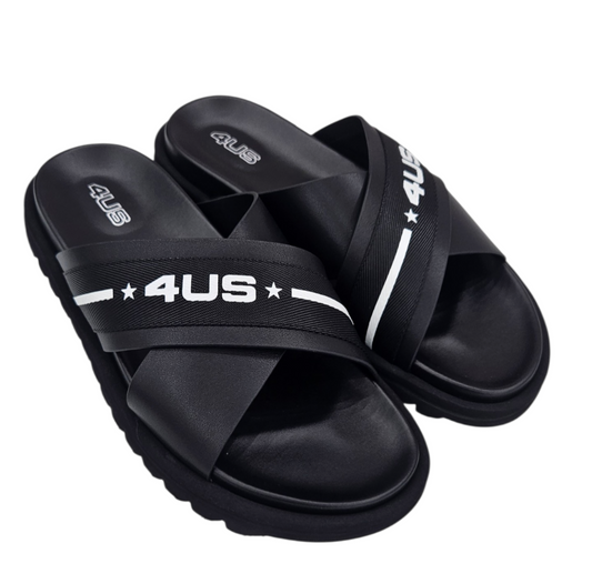 RIS016 BLACK - PANTOFOLE - 4US PACIOTTI