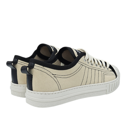 YOUCAUGHT BASSO CANVAS BEIGE - Scarpe - F09