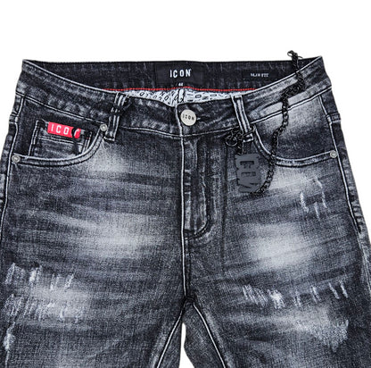 ICUF2W6D006 JEANS UOMO NERO - JEANS - ICON