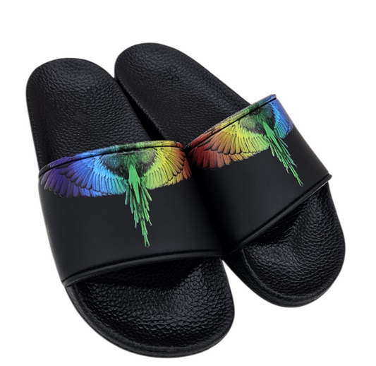 COMAS260895 BLACK RAINBOW - PANTOFOLE - MARCELLO BURLON COUNTRY OF MILANO