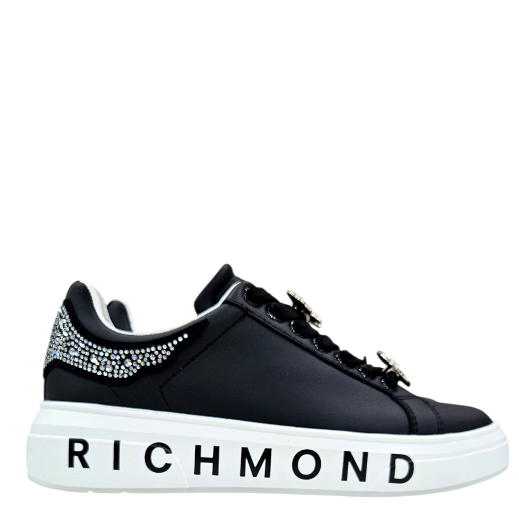 30923 E ACTION LEATHER BLACK - Scarpe - John Richmond