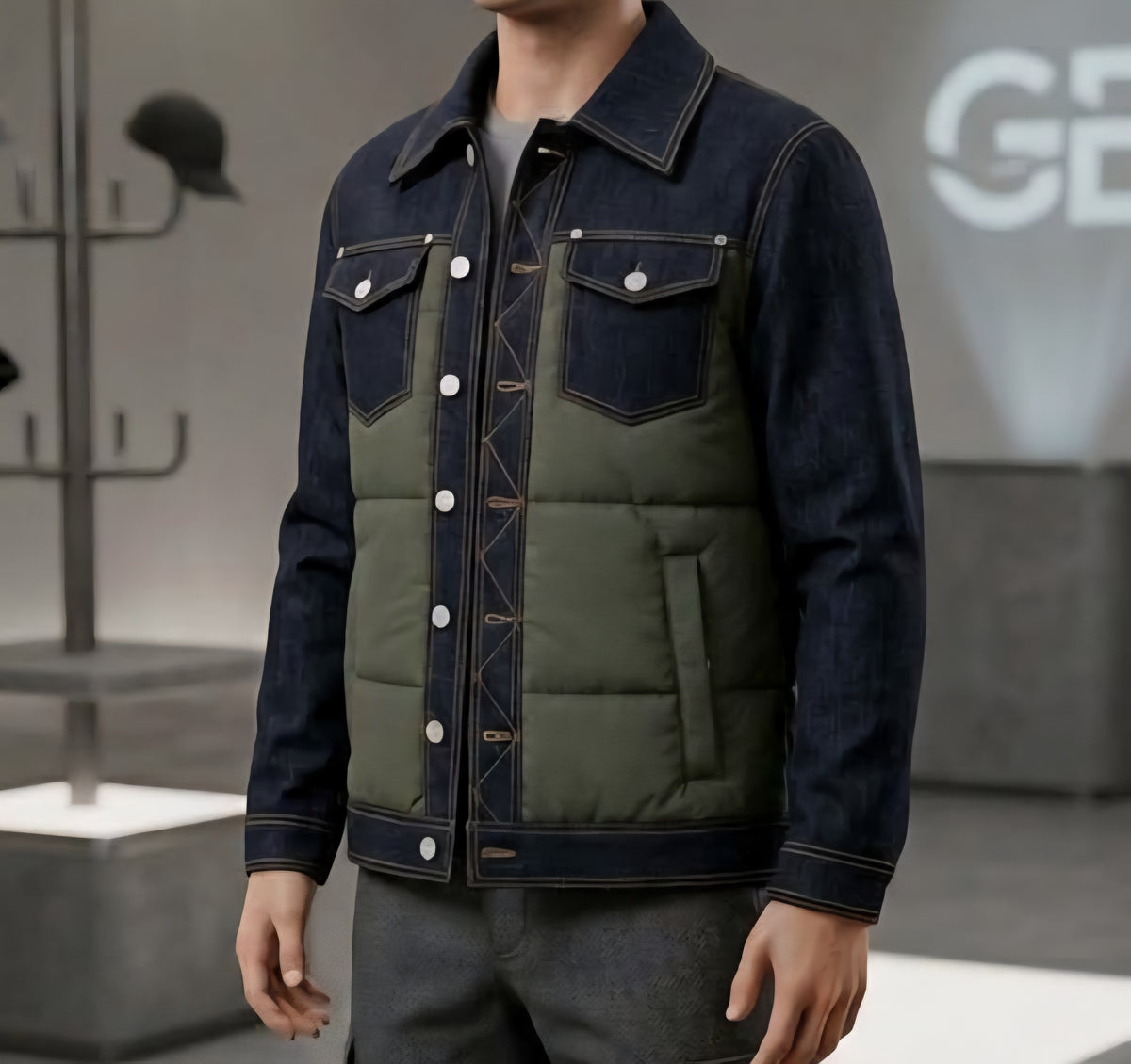 GIUBBINI UNISEX SOLDIER GIUBBINO JEANS VERDE