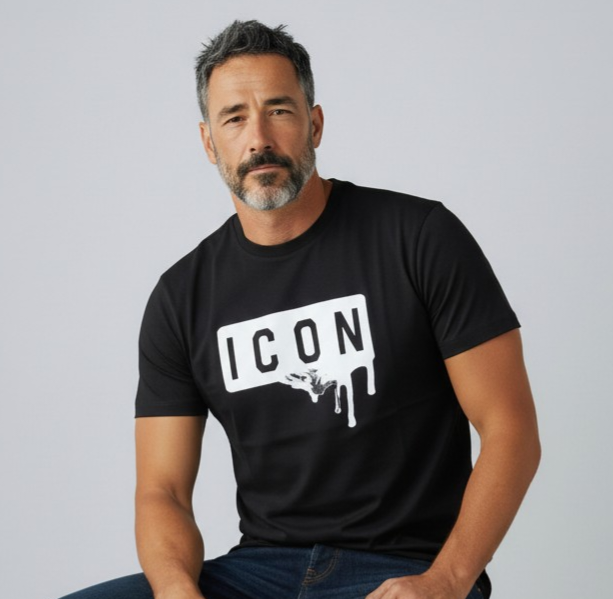 IUT019 NERO - T-Shirt e Polo - ICON