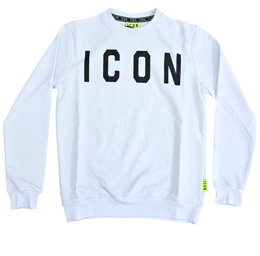 ICUS2S5F001 BIANCO - FELPA - ICON