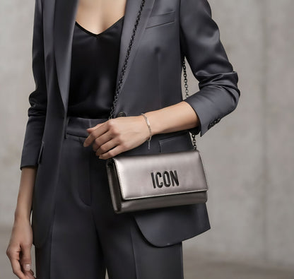 Borse Donna ICON ICBS26A01 POISON GUN METAL