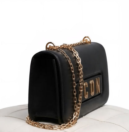 POCHETTE Donna ICON ICBS43A01 HYPE BLACK GOLD