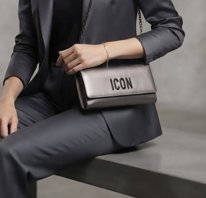 Borse Donna ICON ICBS26A01 POISON GUN METAL