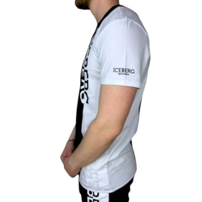 ICE4MTS01 VERTICAL LOGO BLACK - T-Shirt e Polo - ICEBERG