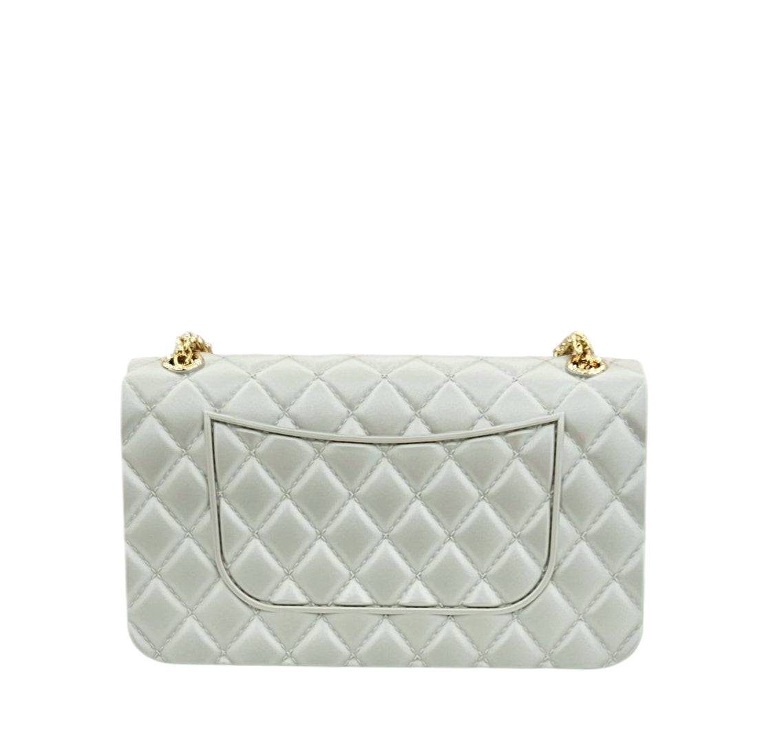 FLAT FALCON S SHOULDER BAG TAUPE LIGHT GOLD - BORSA - MARC ELLIS