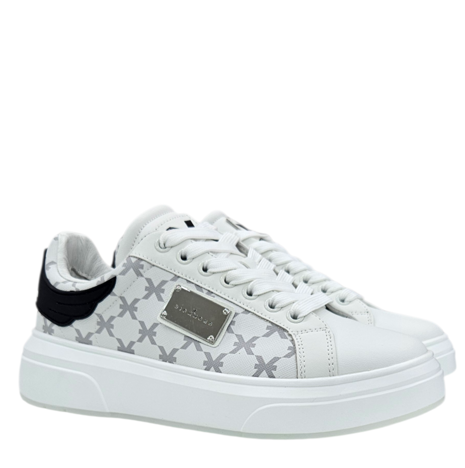 31019 A ACTION LEATHER WHITE - Scarpe - John Richmond