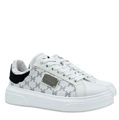 31019 A ACTION LEATHER WHITE - Scarpe - John Richmond