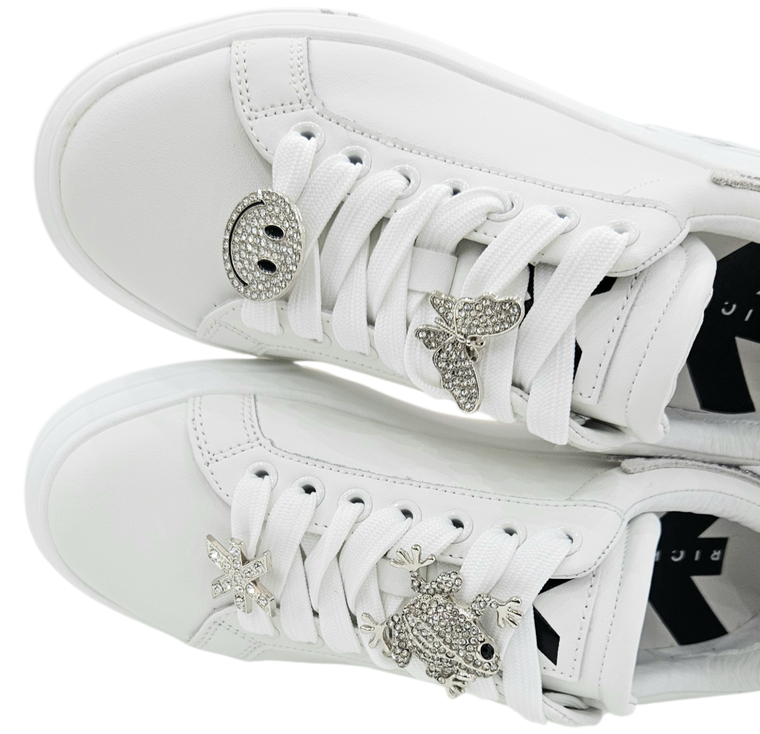 30923 A ACTION LEATHER WHITE - Scarpe - John Richmond
