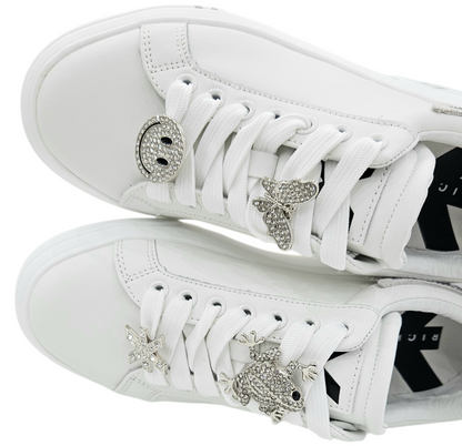 30923 A ACTION LEATHER WHITE - Scarpe - John Richmond