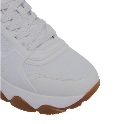 SNEAKERS DONNA GUESS MOD.MAZZY FLTMZZELE12 WHITE BROWN