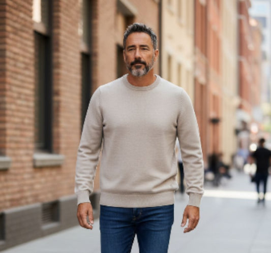 BASIC ROUND BEIGE - MAGLIA - BUGER