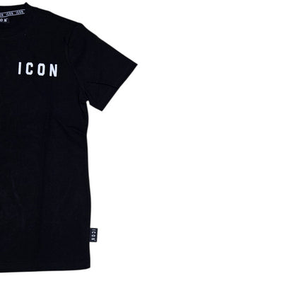 ICUF2WT008 SHIRT UOMO GIROCOLLO NERO - T-Shirt e Polo - ICON