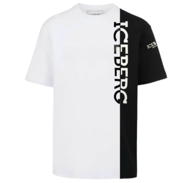ICE4MTS01 VERTICAL LOGO WHITE - T-Shirt e Polo - ICEBERG