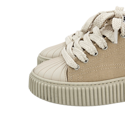 FROM CANVAS BEIGE DONNA - Scarpe - F09