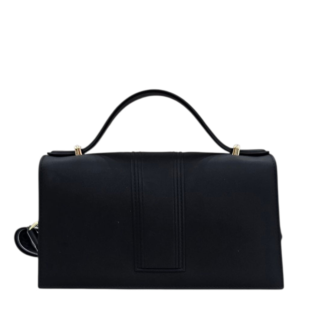 FLAT ARROW M  HANDBAG BLACK LIGHT GOLD - BORSA - MARC ELLIS