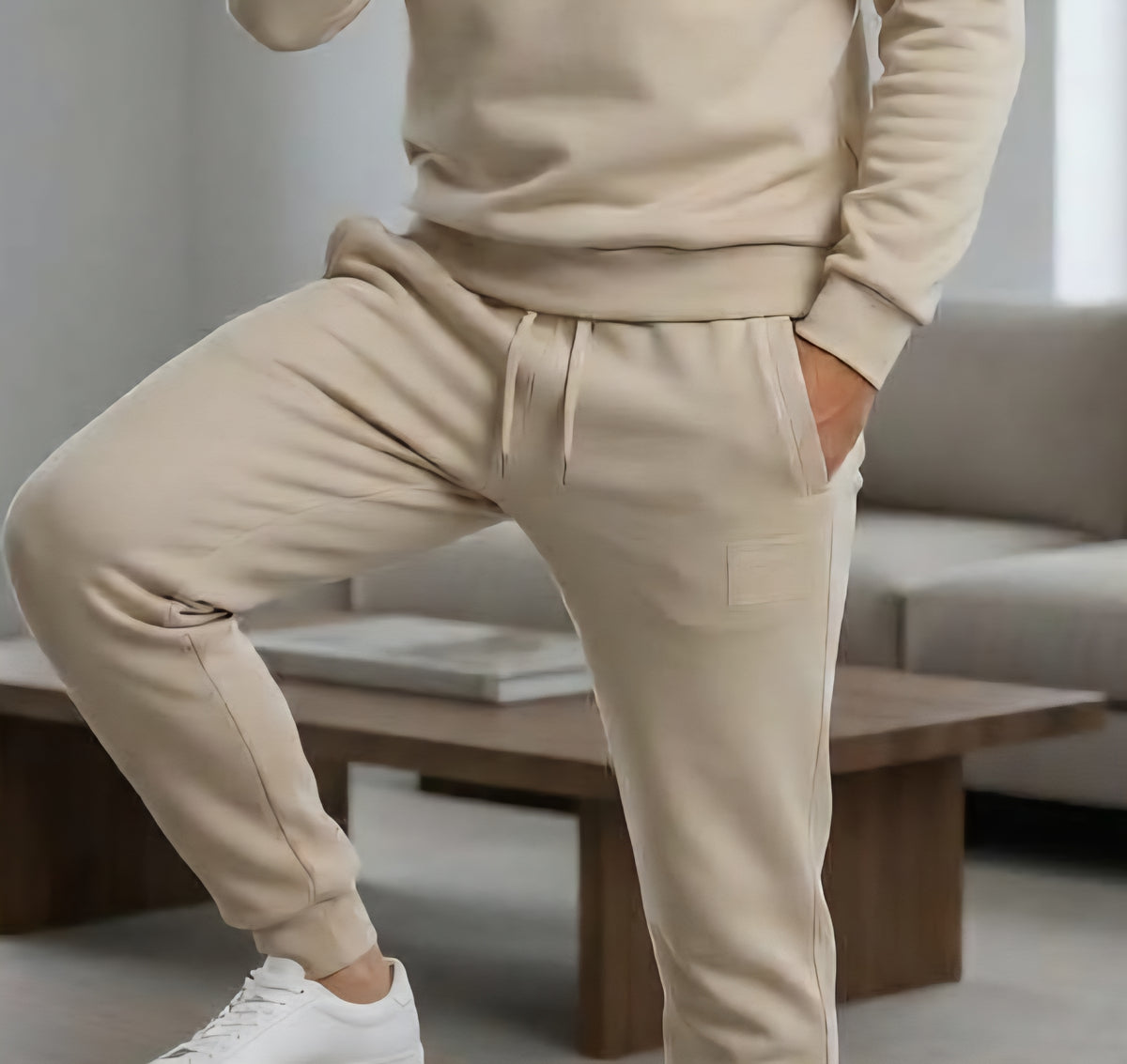 Tute Uomo M9P M9MF2607 EMBOSSED TUTA BEIGE